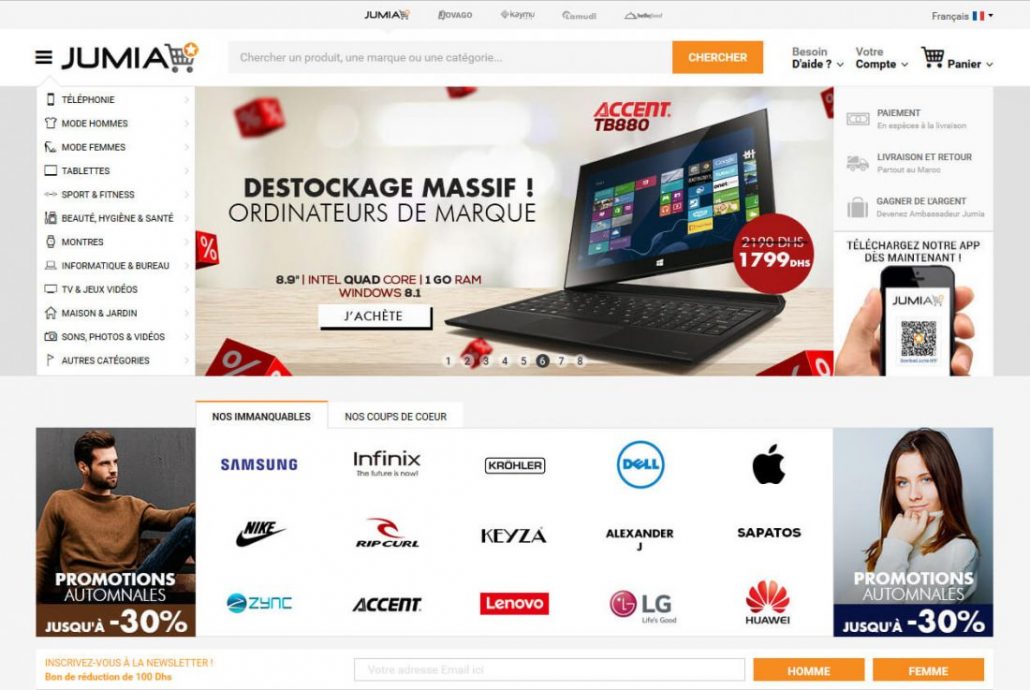 Jumia D Voile Son Nouveau Site Web The Rolling Notes